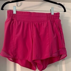 lululemon athletica Bright Pink High-Rise Athletic Shorts